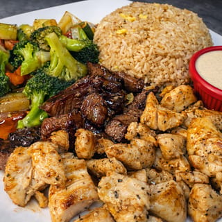 Hibachi NY Strip & Chicken